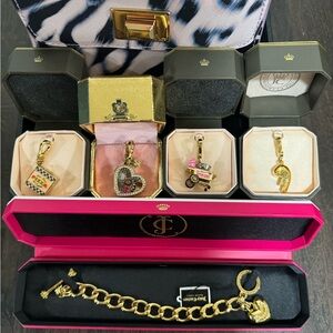 Juicy Couture bracelet and charms with bonus mini bag
